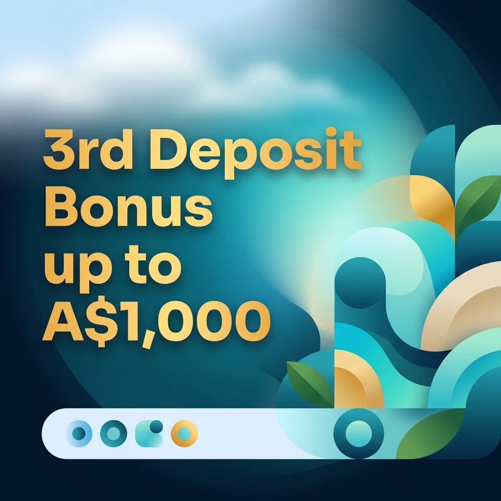 3rd Deposit Bonus up to A$1,000